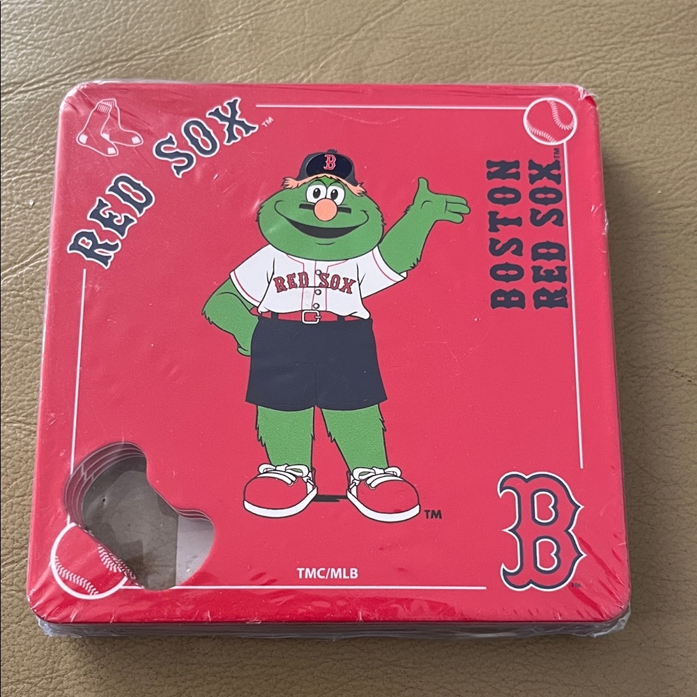NIP! Set of 4 Boston Red Sox Coasters